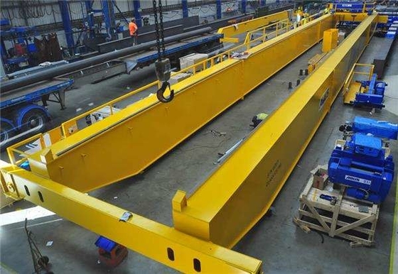 Cầu trục đôi cầu đơn EOT của Châu Âu 1-50 tấn có xe đẩy di chuyển