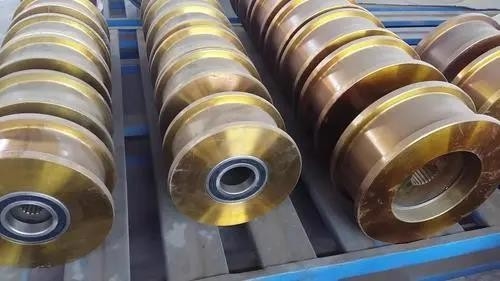 Cần cẩu luyện kim Bánh xe cần trục rèn Chống mài mòn chống gãy