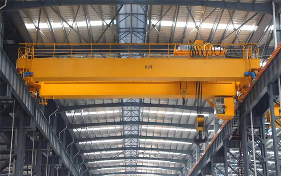 Cầu trục dầm đôi điện kéo dài Độ ổn định mạnh mẽ 20 tấn 50 tấn