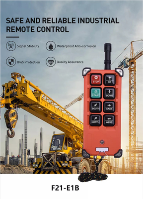 Điều khiển từ xa 6 nút không dây công nghiệp Telecrane F21-E1b
