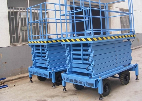 Đi êm ái Chiều cao 3m-12m Địa hình gồ ghề Thang máy cắt kéo cho hoạt động ngoài trời