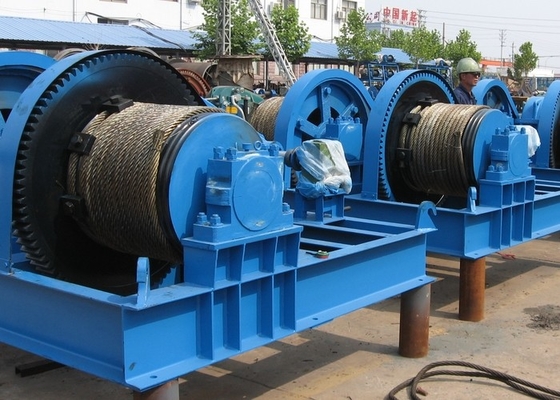 5KN đến 100KN Tời dây điện hạng nặng Máy tời xây dựng mỏ hàng hải Tời trống