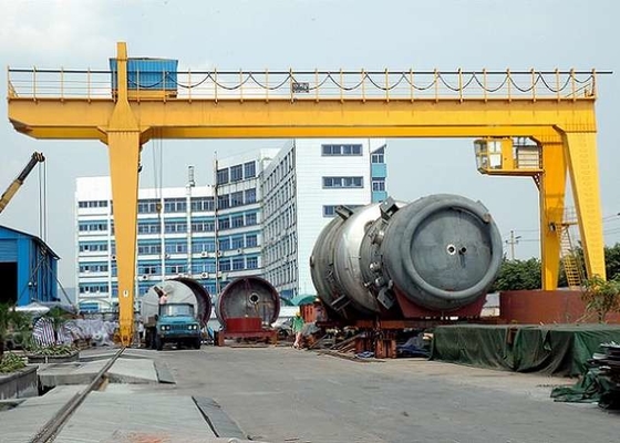 Điện Động 10-75t Double Beam Gantry Crane Lifting mượt mà với điều khiển từ xa không dây