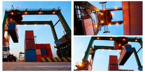Cần cẩu container cảng đường sắt QU70 QU80 Cần cẩu xếp dỡ container tự động