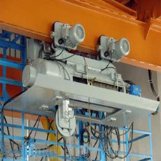 Chiều cao nâng 6-20m Đúc cầu trục đơn với tấm chắn chịu nhiệt