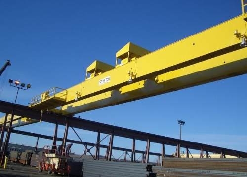 Q235B Q345C 32Ton Bridge Crane Workshop Double Beam Overhead Traveling Crane