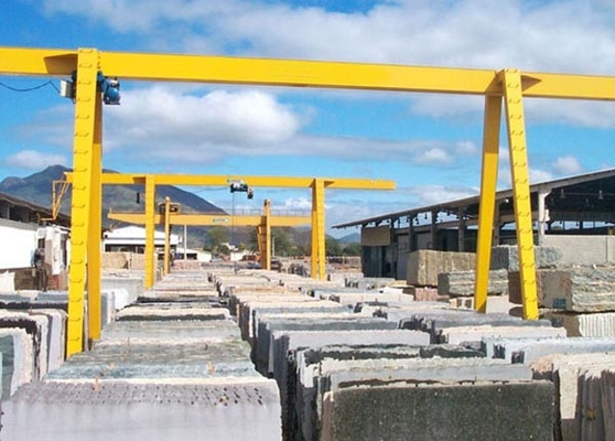 5T 10T 20T Một khung Cầu trục dầm đơn Hàng bãi Cần cẩu bằng đá hoa cương Đá hoa cương