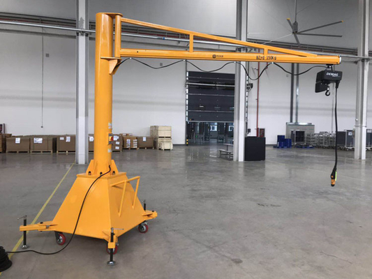 Máy trạm Cần trục lắp sàn 20t 0,5t Lắp đặt đơn giản Palăng cần trục xoay