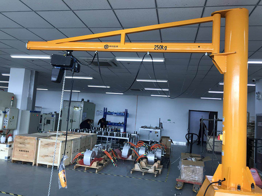 Máy trạm Cần trục lắp sàn 20t 0,5t Lắp đặt đơn giản Palăng cần trục xoay