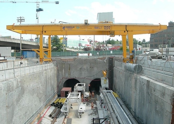 Nâng đá granit và đá cẩm thạch Sử dụng cần trục dầm đôi hạng nặng