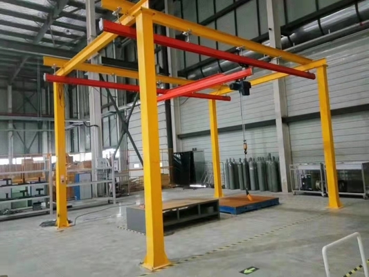 Thủ công Sàn có trọng lượng thấp được hỗ trợ Cần trục KBK 500kg 1000kg Cần trục đứng miễn phí