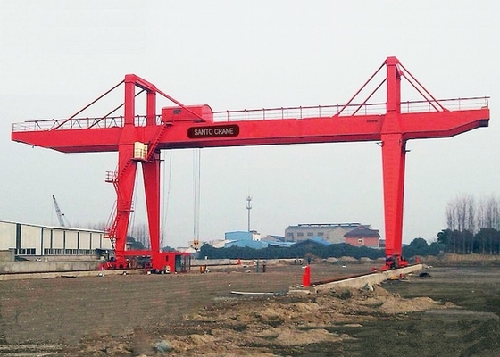 Điện Động 10-75t Double Beam Gantry Crane Lifting mượt mà với điều khiển từ xa không dây