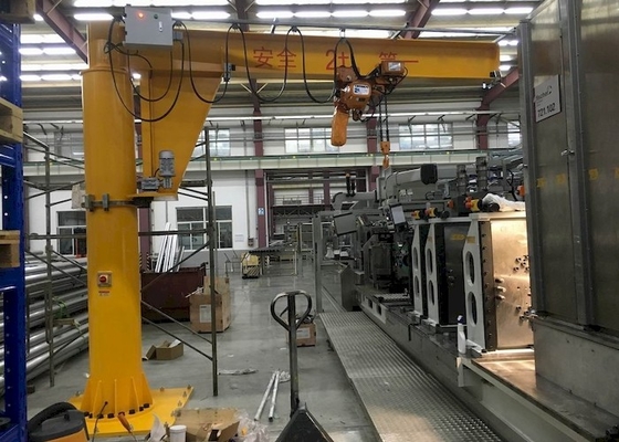 125Kg-5000Kg Cột cố định gắn cẩu Jib Xoay 360 độ