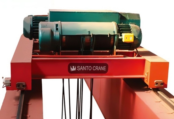 Kho Double Girder Eot Crane Đỏ hoặc Màu sơn tùy chỉnh