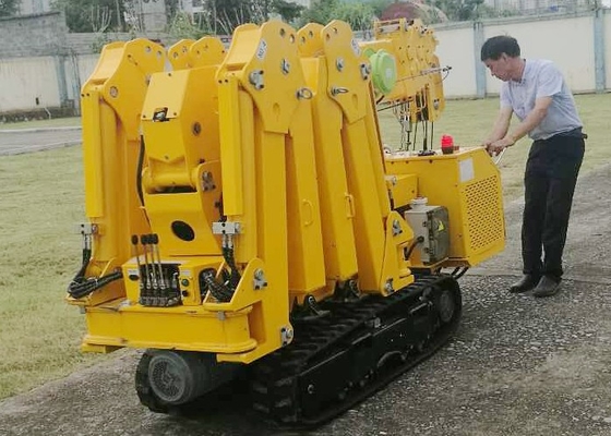 Chiều cao nâng 5,5m-17,8m Cần cẩu bánh xích Spider có thể gập lại cho công việc trên mái nhà