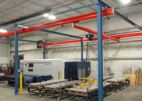 Điều khiển độc lập Dầm đơn Công suất nhẹ Cần cẩu đường sắt trên cao 1 Tấn 2 Tấn