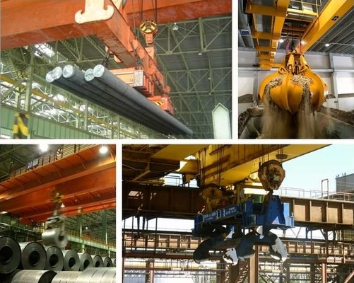 5t-75t Khả năng nâng Đàn cẩu trên không hai đệm 6m-35m Dài span