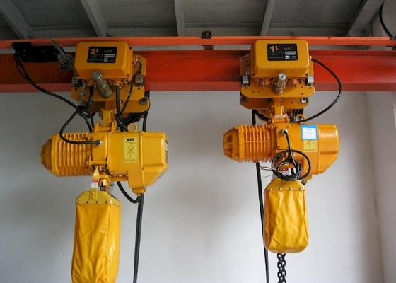 Khoảng không thấp 0,5T-50T Palăng xích điện 81db Thiết bị nâng công nghiệp