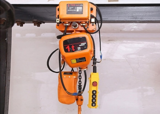 Loại xe đẩy có động cơ Palăng xích điện 1,5 tấn có điều khiển từ xa