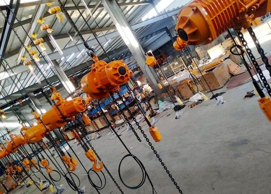 CE ISO Công nghiệp 220-690V Palăng xích điện 2 tấn với xe đẩy
