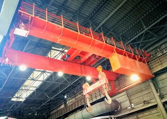 QDY Nhà máy thép Luyện kim Cần cẩu trên cao 320t Móc kép Xử lý Cần cẩu