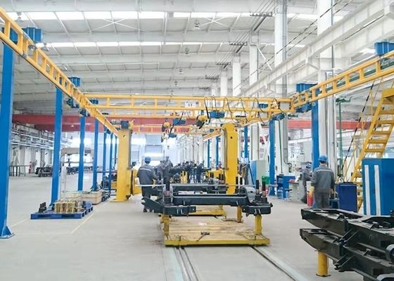 Các phong trào Diện tích lớn Lightweight KBK Crane Đối với dây chuyền sản xuất