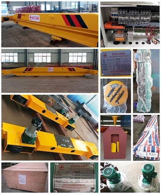 Nhà kho cần cẩu di chuyển trên cao 3m-16,5m Cần cẩu dầm đơn 5 tấn