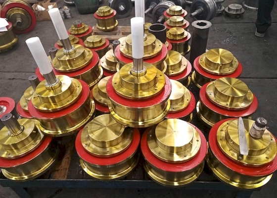 Độ cứng được xử lý nhiệt Bánh xe cần trục rèn tiêu chuẩn EU Chống mài mòn chống gãy