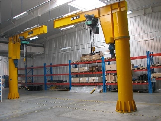 Cần cẩu cố định cột đứng miễn phí cánh tay đòn cần cẩu 5 tấn trong máy trạm