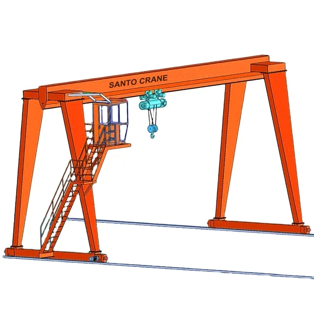 18m P24 P38 P43 Loại đường sắt Đàn cẩu Gantry single beam cho các nhà ga hàng hóa