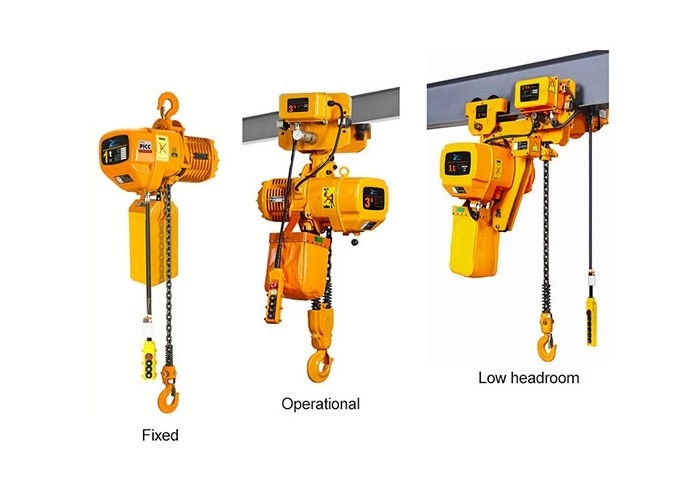 Trọng lượng nhẹ nhỏ 0,1 tấn đến 6 tấn Palăng xích 3m đến 120m Chiều cao nâng
