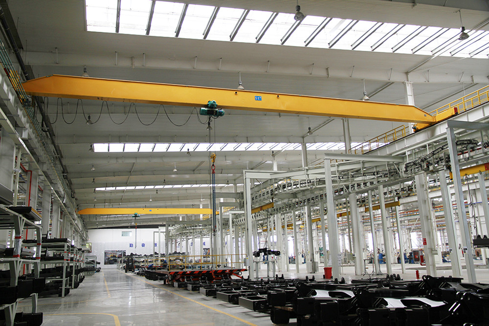 2T 3T 5T ​​10T Cầu trục dầm đơn P24 P38 Nhà xưởng đường sắt Cầu trục trên cao